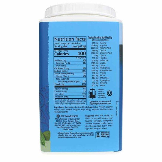 Warrior Blend Organic Protein, SUW